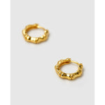 Load image into Gallery viewer, Small Bambu Hoop Earrings
