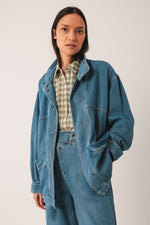 Load image into Gallery viewer, Belted Denim Jacket

