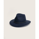 Load image into Gallery viewer, Anderson Wide Brimmed Fedora - Navy
