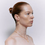 Load image into Gallery viewer, Trefoil Earrings - 18K Gold Plated
