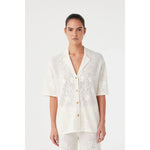 Load image into Gallery viewer, Aster Crochet Shirt - Cream
