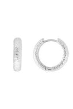 Load image into Gallery viewer, Antique Silver Midi Hoops
