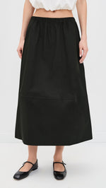 Load image into Gallery viewer, Minka Poplin Skirt - Black
