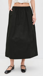 Load image into Gallery viewer, Minka Poplin Skirt - Black
