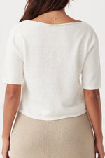 Load image into Gallery viewer, Poppy Short Sleeve Top - Cream
