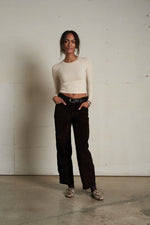 Load image into Gallery viewer, Sienna - Lux Rib Long Sleeve - Sugar
