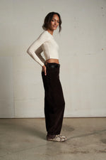 Load image into Gallery viewer, Sienna - Lux Rib Long Sleeve - Sugar
