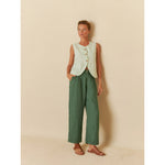 Load image into Gallery viewer, Basic Linen Vest - Agua/Blue
