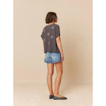 Load image into Gallery viewer, Short Sleeved Embroidered Shirt - Carbon
