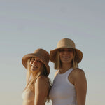 Load image into Gallery viewer, Sunny Crushable Straw Bucket Hat - Sand
