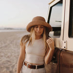 Load image into Gallery viewer, Sunny Crushable Straw Bucket Hat - Husk
