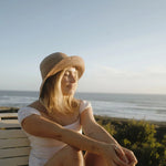 Load image into Gallery viewer, Sunny Crushable Straw Bucket Hat - Husk
